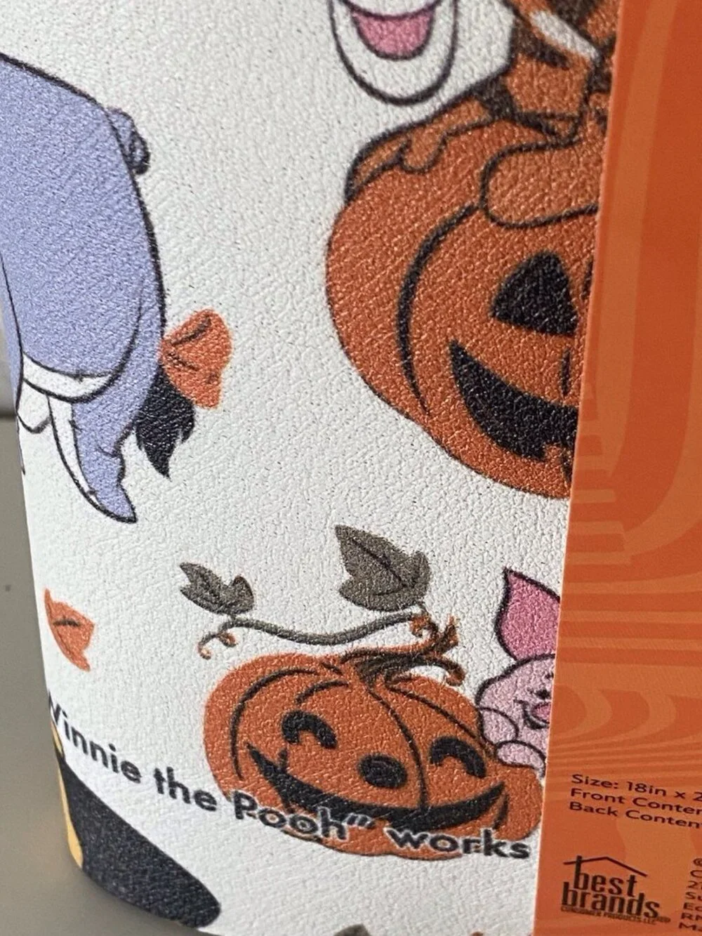 Disney Winnie The Pooh QUICK DRYING RUBBER Kitchen Dish Mat 18 X 24” Halloween